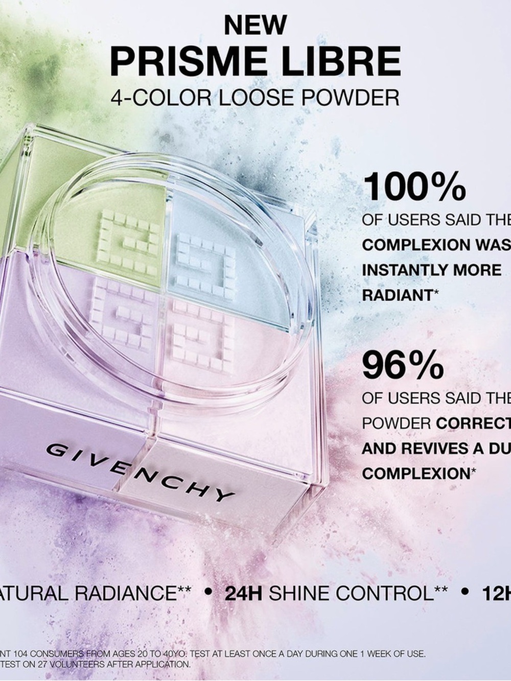 Givenchy Prisme Libre Loose Powder # 1 Mousseline Pastel  Full Size NEW